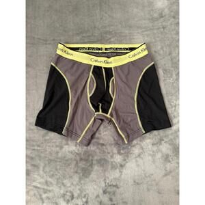 Calvin Klein Mens Athletic Boxer Brief 1 Pair Black Size Medium Underwear